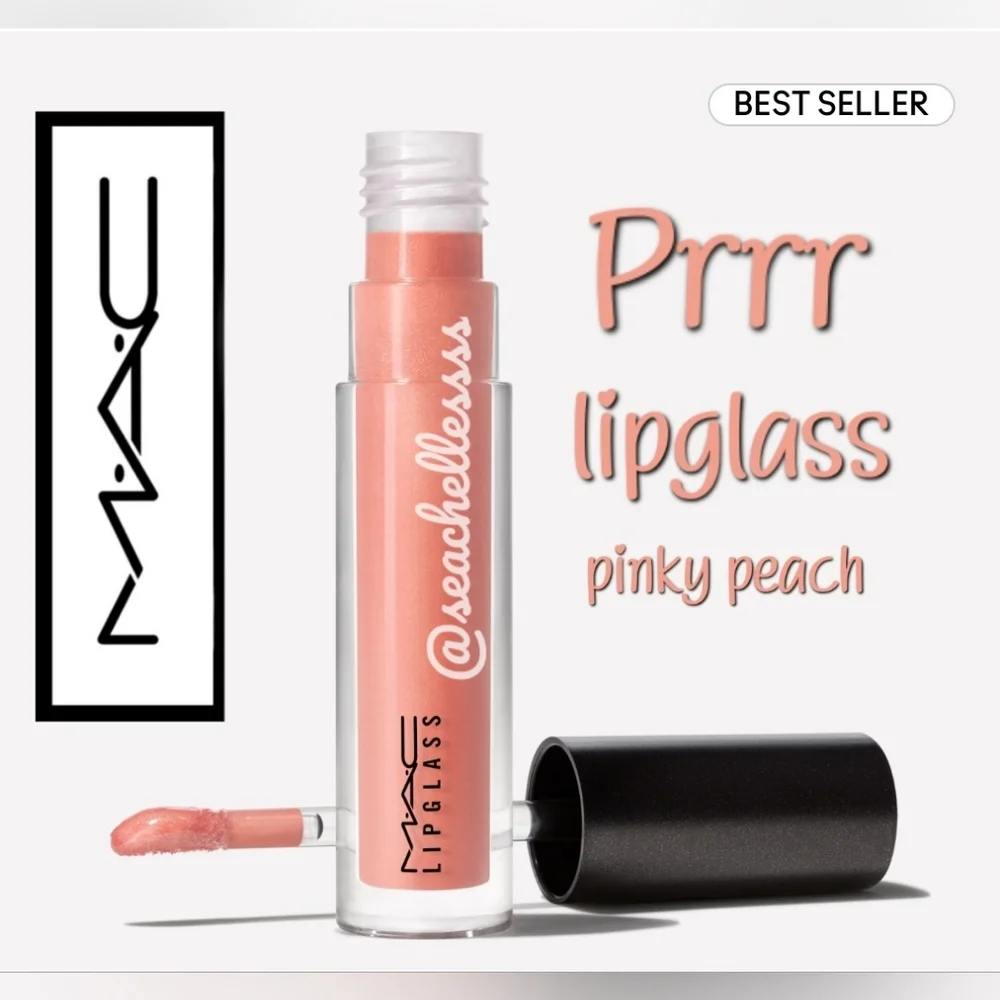 Mac Cosmetics Lipglass | Prrr | Pinky Peach | Brand New in Box | Authentic